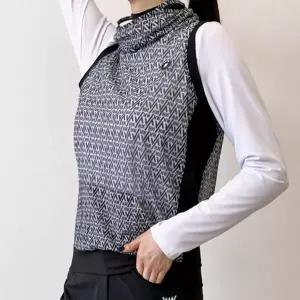 여성 쿨링 조끼 스포츠 아웃도어 여자쿨 여성 쿨 조끼 메쉬 골프웨어 라운딩 티셔츠 민소매 하이넥 망사