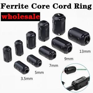 10Pcs 3.5/5/7/9/13/15mm 페라이트 코어 코드 링 전원 및 비디오 케이블 용 내구성 소음 억제 장치 초크 클
