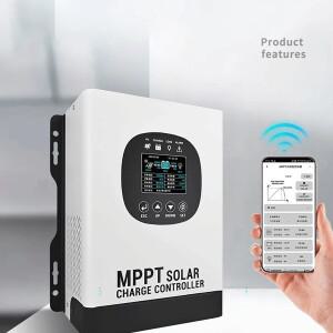 60A WIFI 원격 MPPT 태양광 충전 컨트롤러 24V-192V 적응형 LCD 디스플레이 지붕용 가정용 에너지 저장 제