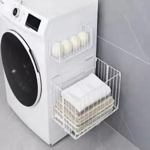 자석 접이식 무타공 벽걸이 마그네틱 바구니 틈새 수납