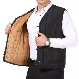 겨울용작업조끼 남자 겨울 사무실 출근 룩 오피스 조끼 방한