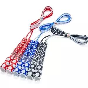 성인 줄넘기 가벼운 다이어트 학생 도트 줄넘기 운동용 길이조절