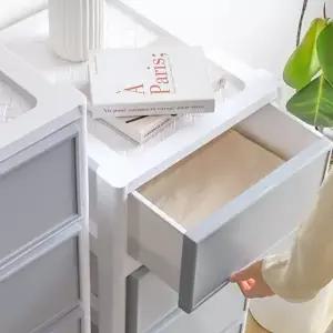 플라스틱 수납장 이동식 모던 다용도 플라스틱 서랍장 5단 4단 리빙박스 옷장 거실