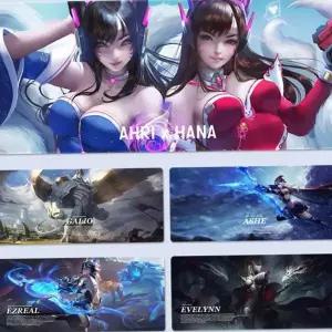 컴퓨터 장패드 넉넉한 게이밍 컴퓨터 장패드 미끄럼 방지 데스크 매트 액세서리 꾸미기 장시간 보호 사용