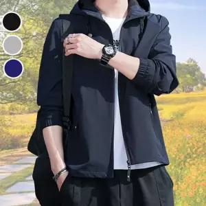 간절기 점퍼 후드 바람막이 트레이닝 남성 아노락 점퍼 아우터 아웃도어 기능성 스포츠 집업 등산 캠핑