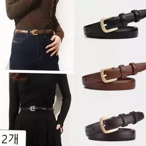 슬림벨트 데일리 얇은 허리띠 여성 가죽 벨트 청바지 코디