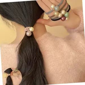 봄헤어 여성 사랑스러운 방울방울 진주 헤어악세사리 머리끈