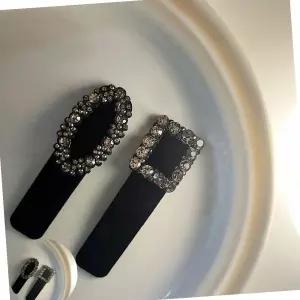 여성머리핀 벨벳 럭셔리 핸드메이드 똑딱핀