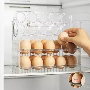 EAS 냉장고정리 에그트레이 자동폴딩 30구 식품보관함