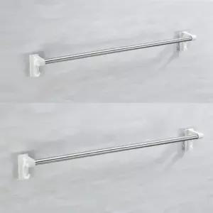 무타공 욕실 옷걸이 다용도 스텐 압축봉 행거 50 60cm