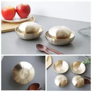 오부자 방짜 유기 그릇 세트 반상기 공기 대접 2인 유기식기 선물