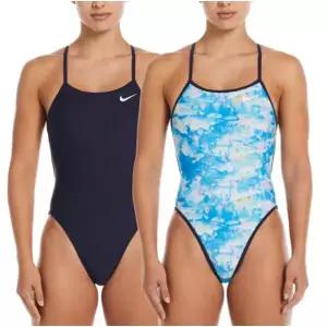 나이키 NIKE 나이키스윔 여성 드림 클라우드 리버서블 타이백 NESSE011-458양면 실내수영복 339942