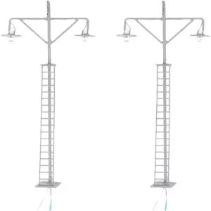 CORHAD 미니어처 기차 램프 모델 철도 신호 라이트 마이크로 조경 액세서리 미니 가로등 DIY 장면 테이블