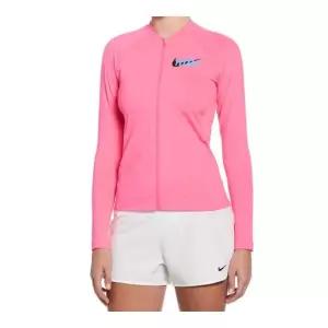 나이키 NIKE 나이키스윔 NEW 여성 시그니처 스우시 풀 집업 롱 슬리브 하이드로가드 NESSF325-678 340845