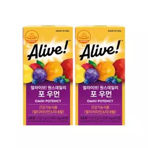 얼라이브 원스데일리 포우먼 멀티비타민 60정, 2개