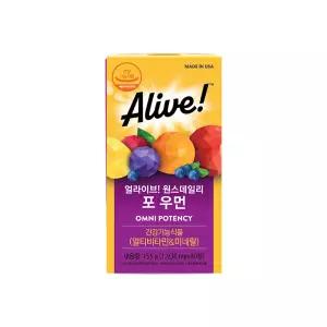 [80일분] 얼라이브 원스데일리 포우먼 멀티비타민 80정 1박스