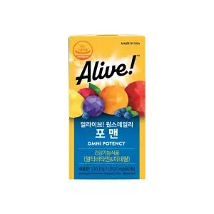 [80일분] 얼라이브 원스데일리 포맨 종합 멀티 남성 비타민 80정 1박스