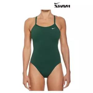 나이키 NIKE 나이키스윔 여성 앤서 솔리드 레이서백 자수 앤 미들컷 NESSA017-371 340338