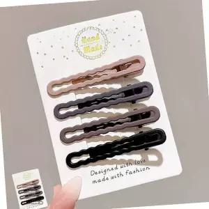 앞머리 옆머리 헤어 집게핀 4개세트 LM-0478 왕헤어핀