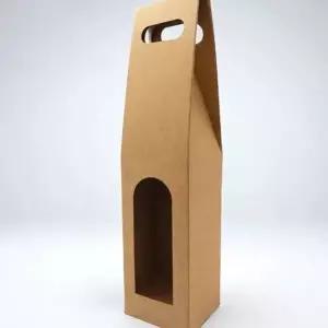 창문형 크라프트 와인박스 1구 와인포장케이스