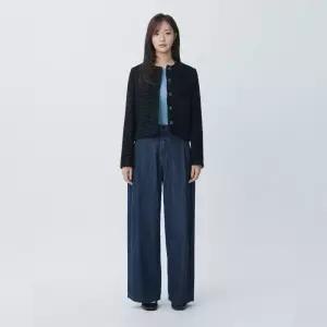 매장정품 PLASTIC ISLAND 플라스틱 아일랜드 라운드넥 아웃포켓 울 트위드자켓PR4WJ061 1114267