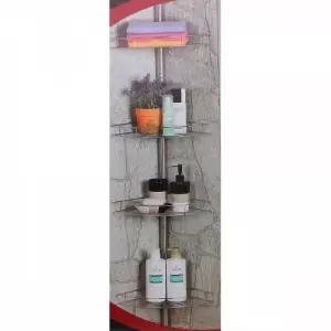욕실용 4단 스테인레스 코너수납 선반 모서리선반