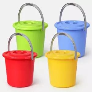 손잡이 양동이 뚜껑 버켓 16.5L 청소 세차물통 4color