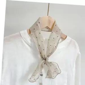 질이좋은 코코비치 쁘띠 스카프 가을 미니 헤어 밴드 린넨