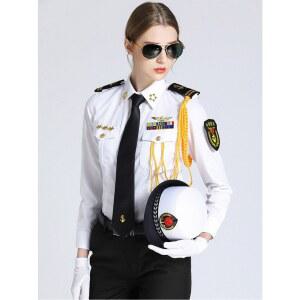 여성 해군군복 제복 바지 셔츠 유니폼 치마 장교 세트 의상