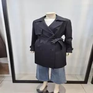 쉬즈미스 봄 트렌치코트 베이직 바바리 하프코트 25년 이월상품 Q112020