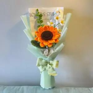 1 1 모루꽃다발만들기 diy 패키지 철사 모루공예 1 통통한 해바라기 소재 가방 점주