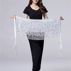 밸리댄스복 힙스카프 줌바댄스복 블랙 라인댄스 랩스커트