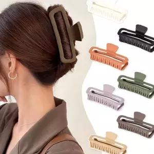 머리핀 빅사이즈 데일리 집게 핀 무광 핀 매트 클래식