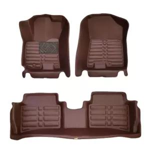 싼타페TM 짚 카매트 차 바닥 발판 브라운