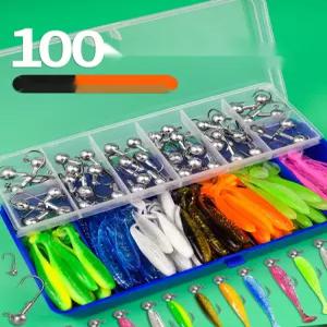 쏘가리 낚시 채비 배스 꺽지 공략 밑걸림방지 지그헤드 웜세트