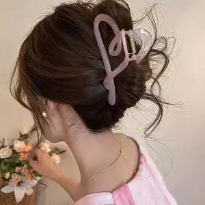 5컬러 심플 하트 집게핀 대형집게핀 긴머리집게핀 jpk1+7Osn