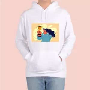 후드티 남여공용 행복 수상 마음 소확행 감사 맞춤 디자인