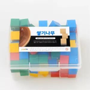 초등 수학교구 컬러 우드 나무 블록 쌓기 장난감 근육발달 시지각훈련 손가락힘 감성