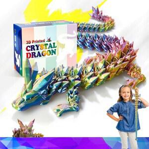 부활절 바구니 필수품 대형 3D 및 관절형 판타지 방 어린이 장난감, 프린팅 피규어 u2013 장식 30인치 6+를 선물, 위한 책상 드래곤