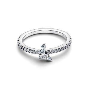 100%925순은 멀티컬러 나비 매듭 장미 하트 모양의 무한 사랑 반지 생일 선물로 여성을  완벽한 보석