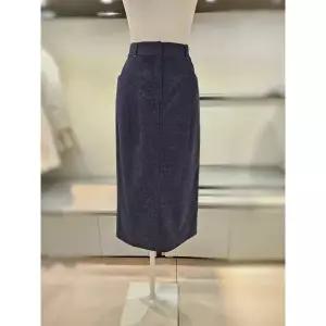 갤러리아 H라인 린넨뒷밴딩 롱스커트