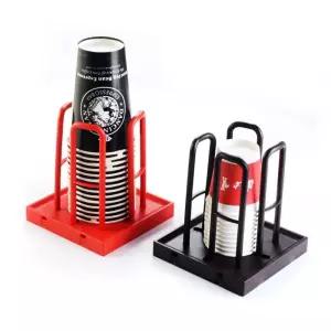 종이컵보관 종이컵 디스펜서 수거함 카페 정리대