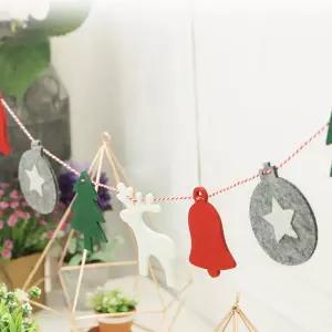 펠트 모양가랜드 크리스마스 트리 장식 소품