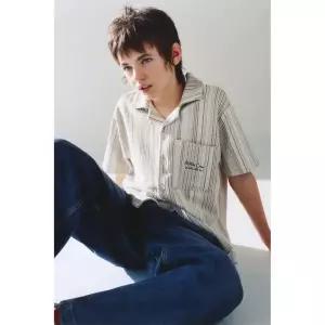 국내배송 ZARA 자라 주니어 키즈 스트라이프 니트 셔츠 초록 0531501500 1801417