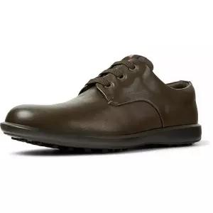 Camper 아톰 워크 옥스포드화 플랫 남성용 다크 브라운 280mm