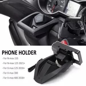 야마하 XMAX NMAX 125 X-MAX 300 N-MAX 155 바이크 오토바이 GPS 폰 내비게이션 브래킷 무선 USB 충전 포트