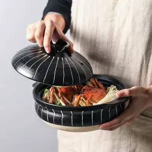 돌솥밥 내열 일본 뚝배기 세트 수프 이중 세라믹