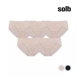 솔브 네추럴 핏 데일리 헴팬티 5매입SSET408 181951