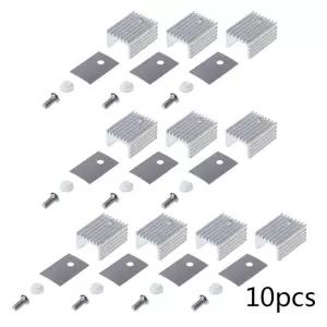10pcs TO220 쿨러 냉각 라디에이터 알루미늄 TO-220 방열판 TO 220 트랜지스터 20x15x10MM