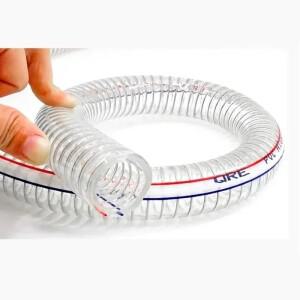 lJIcKGWP 1개 38mm 내경 PVC 호스 강철 와이어로  투명 플라스틱 튜브 진공 펌핑  길이 100mm-500mm